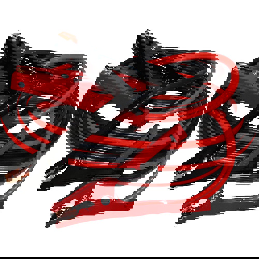 Booster Cables; Cable Type: Booster Cable ; Wire Gauge: 4 ; Wire Material: Copper Clad Aluminum ; Cable Length: 16.000 ; Cable Color: Black; Red ; Clamp Color: Black; Red